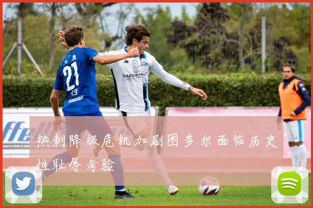 热刺降级危机加剧图多尔面临历史性耻辱考验