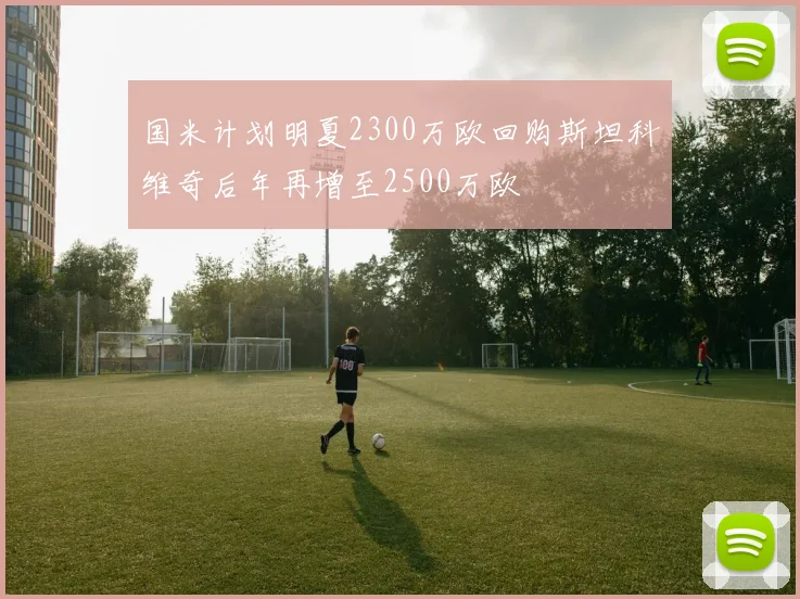 国米计划明夏2300万欧回购斯坦科维奇后年再增至2500万欧